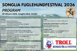 Songlia Fuglehundfestival 26.-28.juni 2026